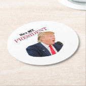 トランプ愛国心🚗 USA彼は私の大統領である ラウンドペーパーコースター (アングル)