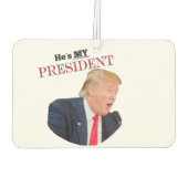 トランプ愛国心🚗USA彼は私の大統領だ カーエアーフレッシュナー (裏面)