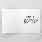 トランプ愛国的おもしろい誕生日グリーティングカード カード (内部)