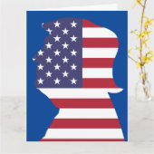 トランプ愛国的おもしろい誕生日グリーティングカード カード (黄色い花)