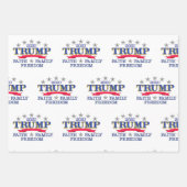 トランプ愛国的デザイン ラッピングペーパーシート (正面2)