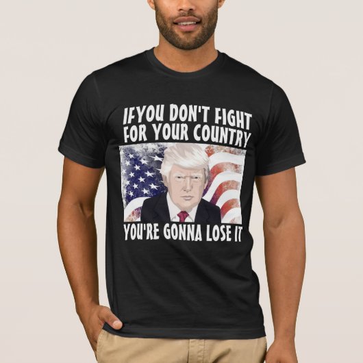 トランプ愛国者とTシャツの戦い Tシャツ (正面)