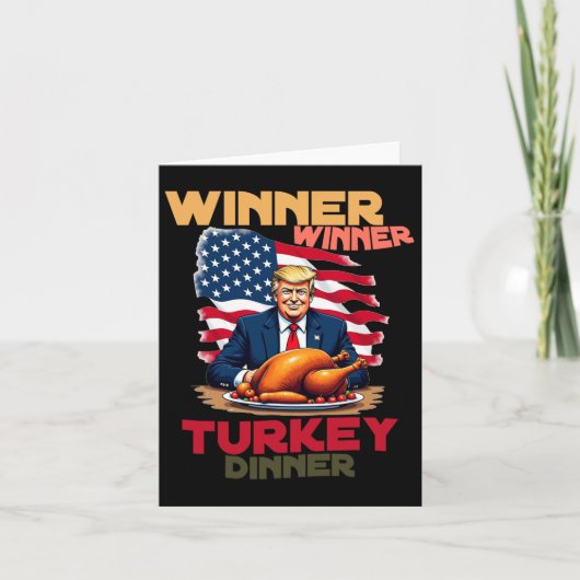トランプ感謝優勝者トルコのディナーコオ カード (正面)