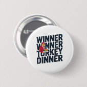 トランプ感謝祭2024勝者Turkey Dinne 缶バッジ (正面&裏面)
