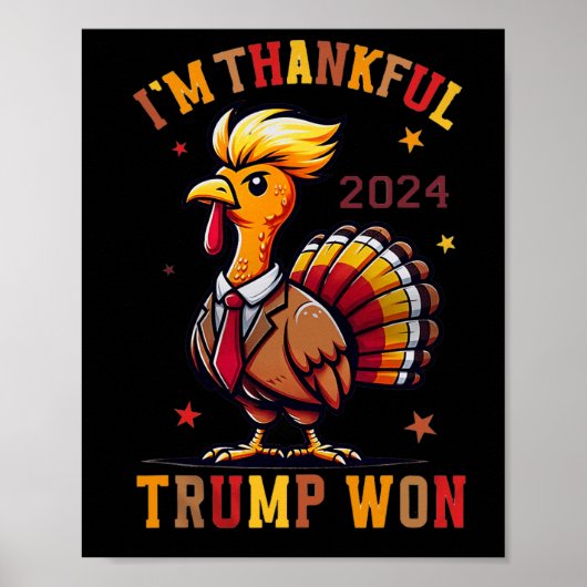 トランプ感謝祭 – I'm Thanks Trump Won 2024 ポスター (正面)