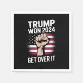 トランプ我々が勝った47の米国大統領就任 スタンダードカクテルナプキン (正面)