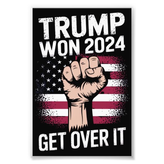 トランプ我々が勝った47の米国大統領就任 フォトプリント            (正面)