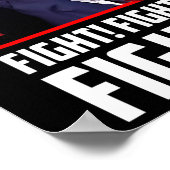 トランプ戦闘戦闘戦闘機サポーター米国人 ポスター (角)