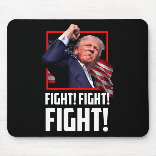 トランプ戦闘戦闘戦闘機サポーター米国人 マウスパッド (正面)