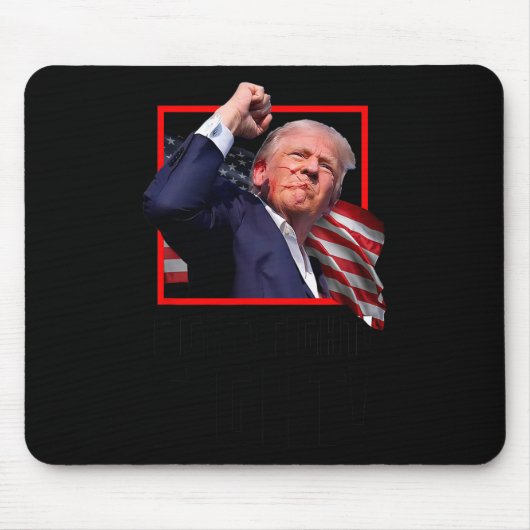 トランプ戦闘戦闘戦闘機サポーター米国人 マウスパッド (正面)