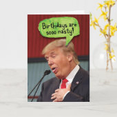 トランプ扱いにく誕生日誕生日おもしろカード カード (黄色い花)