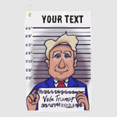 トランプ投票 ゴルフタオル (正面)