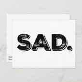 トランプ抗議はがきのSAD IDES ポストカード (正面/裏面)