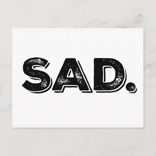 トランプ抗議はがきのSAD IDES ポストカード (正面)