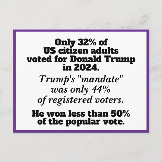 トランプ抗議者たちは彼らより多い 王様などいらない ポストカード (正面)