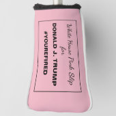 トランプ抵抗スリップまたは滑ることのためのホワイトハウスピンク ゴルフヘッドカバー (回転90)