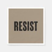 トランプ抵抗トランプ抗議アンチ政治的抗議 スタンダードカクテルナプキン (正面)