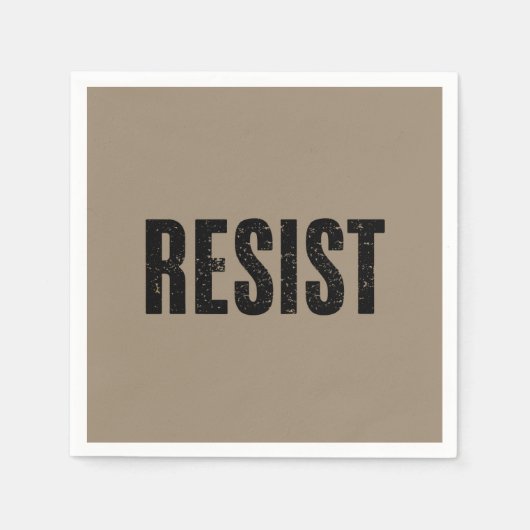 トランプ抵抗トランプ抗議アンチ政治的抗議 スタンダードカクテルナプキン (正面)