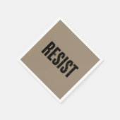 トランプ抵抗トランプ抗議アンチ政治的抗議 スタンダードカクテルナプキン (角)