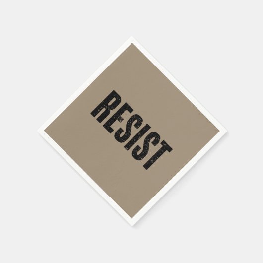 トランプ抵抗トランプ抗議アンチ政治的抗議 スタンダードカクテルナプキン (角)