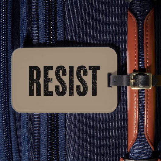 トランプ抵抗トランプ抗議アンチ政治的抗議 ラゲッジタグ (正面インサイチュ4)