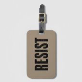 トランプ抵抗トランプ抗議アンチ政治的抗議 ラゲッジタグ (正面縦)