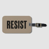トランプ抵抗トランプ抗議アンチ政治的抗議 ラゲッジタグ (正面横)