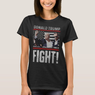 トランプ拳シャツアメリカ旗手トランプ戦 Tシャツ