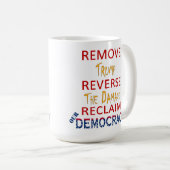 トランプ排除 コーヒーマグカップ (正面右)