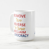 トランプ排除 コーヒーマグカップ (正面左)