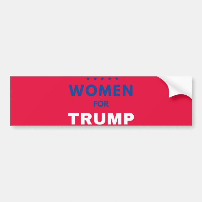 トランプ支持の女性たち バンパーステッカー (正面)