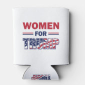 トランプ支持の女性たち 缶クーラー (裏面)