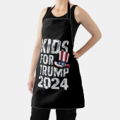 トランプ支持の子供たち アメリカ大統領選挙2024 エプロン (インサイチュ)
