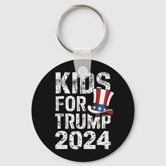 トランプ支持の子供たち アメリカ大統領選挙2024 キーホルダー (正面)