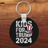 トランプ支持の子供たち アメリカ大統領選挙2024 キーホルダー (正面)