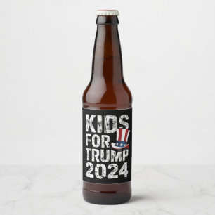 トランプ支持の子供たち アメリカ大統領選挙2024 ビールラベル