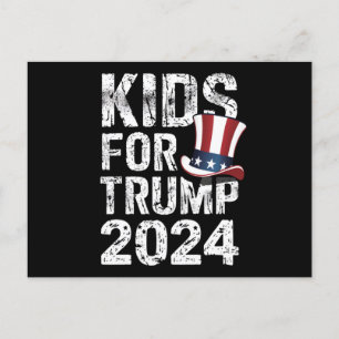 トランプ支持の子供たち アメリカ大統領選挙2024 ポストカード