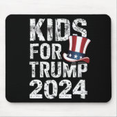 トランプ支持の子供たち アメリカ大統領選挙2024 マウスパッド (正面)