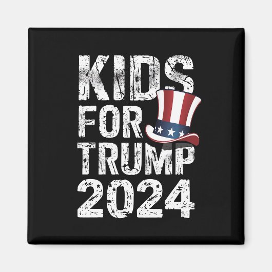 トランプ支持の子供たち アメリカ大統領選挙2024 マグネット (正面)
