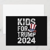 トランプ支持の子供たち アメリカ大統領選挙2024 招待状 (正面/裏面)