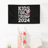トランプ支持の子供たち アメリカ大統領選挙2024 横断幕 (インサイチュ)
