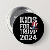 トランプ支持の子供たち アメリカ大統領選挙2024 缶バッジ (正面&裏面)