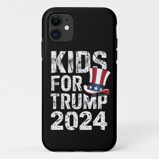 トランプ支持の子供たち アメリカ大統領選挙2024 Case-Mate iPhoneケース (裏面)