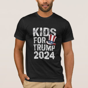 トランプ支持の子供たち アメリカ大統領選挙2024 Tシャツ
