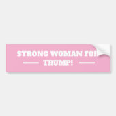 トランプ支持の強い女性! バンパーステッカー (正面)