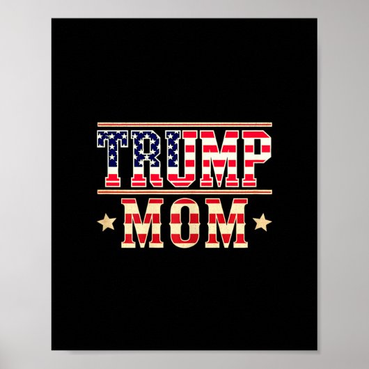 トランプ支持の母へ ハッピー母の日 保守的なママ アメリカ人 ポスター (正面)