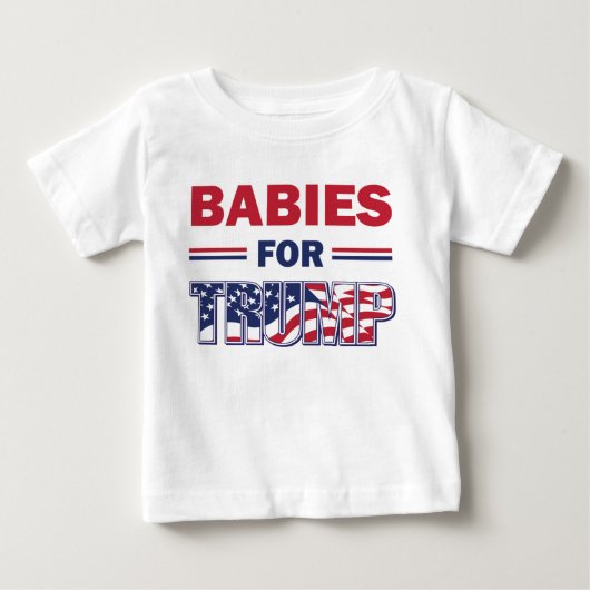 トランプ支持の赤ちゃん ベビーTシャツ (正面)