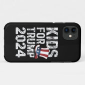 トランプ支持キッズ USA 選挙 2024 Case-Mate iPhoneケース (裏面(横))