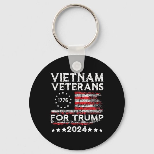 トランプ支持ベトナム退役軍人2025アメリカ国旗4th キーホルダー (正面)