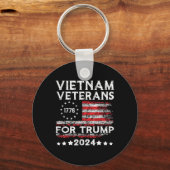 トランプ支持ベトナム退役軍人2025アメリカ国旗4th キーホルダー (正面)